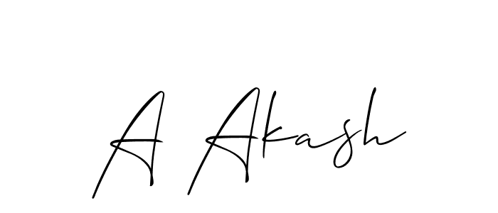 How to Draw A Akash signature style? Allison_Script is a latest design signature styles for name A Akash. A Akash signature style 2 images and pictures png