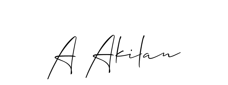 Here are the top 10 professional signature styles for the name A Akilan. These are the best autograph styles you can use for your name. A Akilan signature style 2 images and pictures png