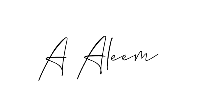 Allison_Script is a professional signature style that is perfect for those who want to add a touch of class to their signature. It is also a great choice for those who want to make their signature more unique. Get A Aleem name to fancy signature for free. A Aleem signature style 2 images and pictures png