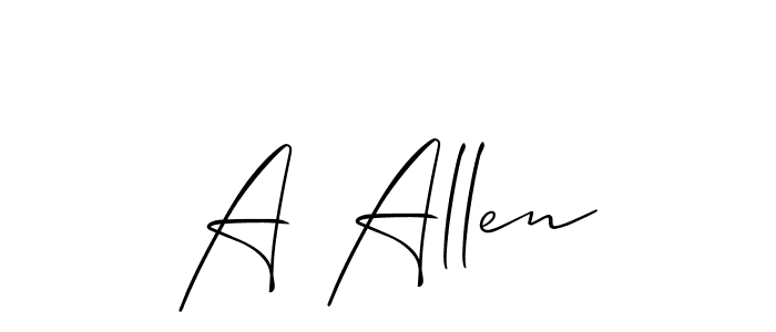 It looks lik you need a new signature style for name A Allen. Design unique handwritten (Allison_Script) signature with our free signature maker in just a few clicks. A Allen signature style 2 images and pictures png