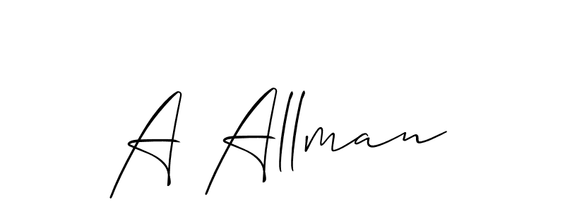 Best and Professional Signature Style for A Allman. Allison_Script Best Signature Style Collection. A Allman signature style 2 images and pictures png