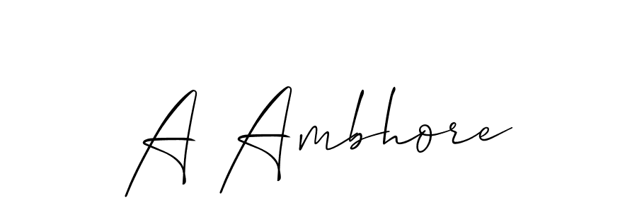 This is the best signature style for the A Ambhore name. Also you like these signature font (Allison_Script). Mix name signature. A Ambhore signature style 2 images and pictures png