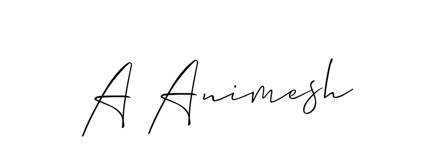 You should practise on your own different ways (Allison_Script) to write your name (A Animesh) in signature. don't let someone else do it for you. A Animesh signature style 2 images and pictures png