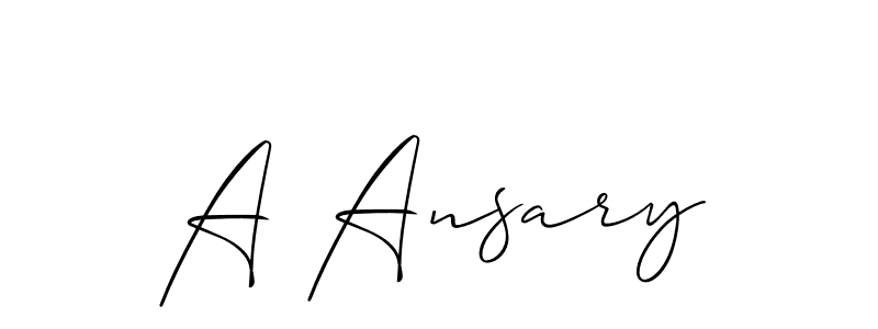 How to Draw A Ansary signature style? Allison_Script is a latest design signature styles for name A Ansary. A Ansary signature style 2 images and pictures png