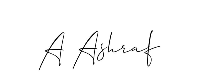 Allison_Script is a professional signature style that is perfect for those who want to add a touch of class to their signature. It is also a great choice for those who want to make their signature more unique. Get A Ashraf name to fancy signature for free. A Ashraf signature style 2 images and pictures png