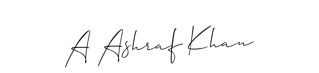 How to make A Ashraf Khan signature? Allison_Script is a professional autograph style. Create handwritten signature for A Ashraf Khan name. A Ashraf Khan signature style 2 images and pictures png