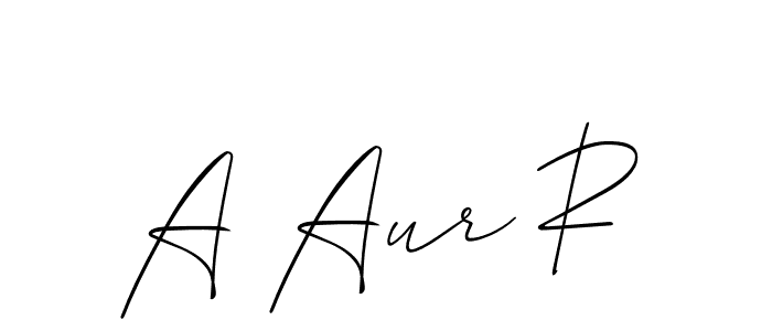 How to Draw A Aur R signature style? Allison_Script is a latest design signature styles for name A Aur R. A Aur R signature style 2 images and pictures png