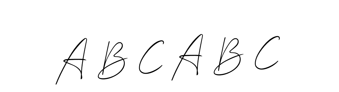 How to make A B C A B C name signature. Use Allison_Script style for creating short signs online. This is the latest handwritten sign. A B C A B C signature style 2 images and pictures png