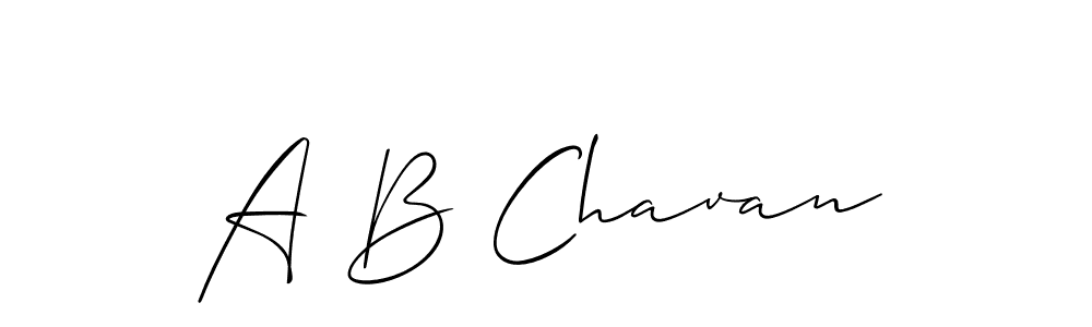 Allison_Script is a professional signature style that is perfect for those who want to add a touch of class to their signature. It is also a great choice for those who want to make their signature more unique. Get A B Chavan name to fancy signature for free. A B Chavan signature style 2 images and pictures png