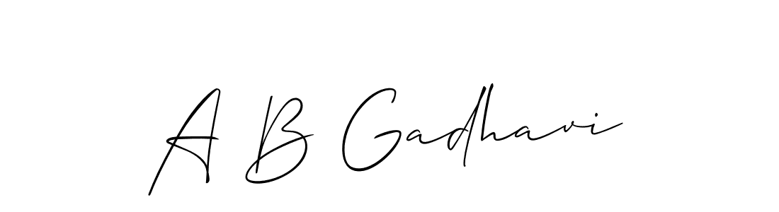 Once you've used our free online signature maker to create your best signature Allison_Script style, it's time to enjoy all of the benefits that A B Gadhavi name signing documents. A B Gadhavi signature style 2 images and pictures png