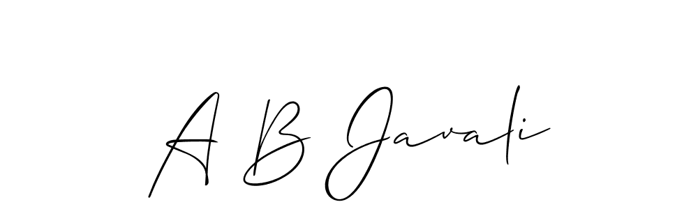 Similarly Allison_Script is the best handwritten signature design. Signature creator online .You can use it as an online autograph creator for name A B Javali. A B Javali signature style 2 images and pictures png