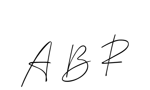 Make a short A B R signature style. Manage your documents anywhere anytime using Allison_Script. Create and add eSignatures, submit forms, share and send files easily. A B R signature style 2 images and pictures png