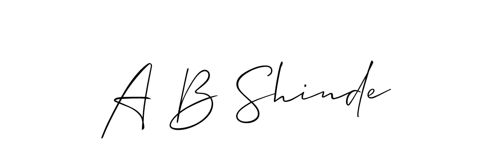 Best and Professional Signature Style for A B Shinde. Allison_Script Best Signature Style Collection. A B Shinde signature style 2 images and pictures png