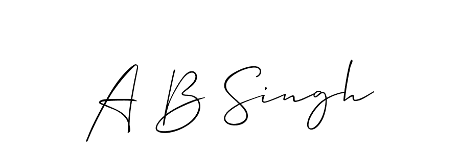 Similarly Allison_Script is the best handwritten signature design. Signature creator online .You can use it as an online autograph creator for name A B Singh. A B Singh signature style 2 images and pictures png