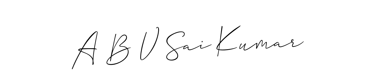 You can use this online signature creator to create a handwritten signature for the name A B V Sai Kumar. This is the best online autograph maker. A B V Sai Kumar signature style 2 images and pictures png
