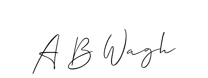 This is the best signature style for the A B Wagh name. Also you like these signature font (Allison_Script). Mix name signature. A B Wagh signature style 2 images and pictures png