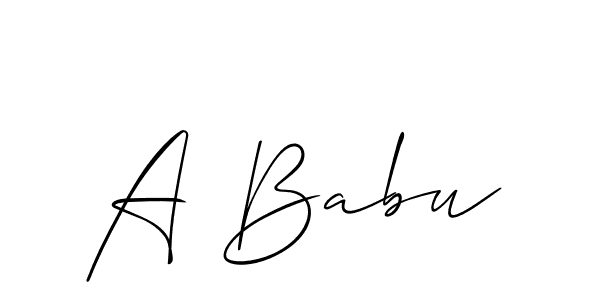 Once you've used our free online signature maker to create your best signature Allison_Script style, it's time to enjoy all of the benefits that A Babu name signing documents. A Babu signature style 2 images and pictures png