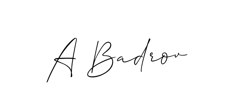 Here are the top 10 professional signature styles for the name A Badrov. These are the best autograph styles you can use for your name. A Badrov signature style 2 images and pictures png