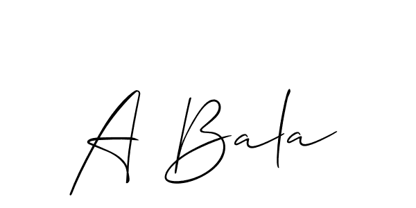 This is the best signature style for the A Bala name. Also you like these signature font (Allison_Script). Mix name signature. A Bala signature style 2 images and pictures png