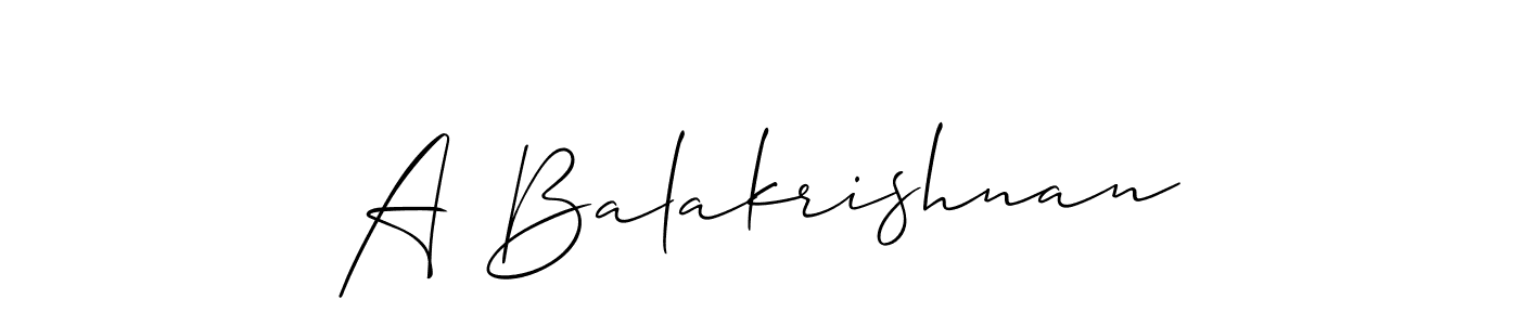 Also You can easily find your signature by using the search form. We will create A Balakrishnan name handwritten signature images for you free of cost using Allison_Script sign style. A Balakrishnan signature style 2 images and pictures png