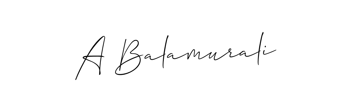 Also we have A Balamurali name is the best signature style. Create professional handwritten signature collection using Allison_Script autograph style. A Balamurali signature style 2 images and pictures png
