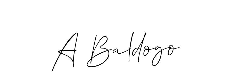 Best and Professional Signature Style for A Baldogo. Allison_Script Best Signature Style Collection. A Baldogo signature style 2 images and pictures png