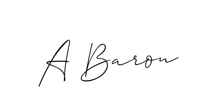 How to Draw A Baron signature style? Allison_Script is a latest design signature styles for name A Baron. A Baron signature style 2 images and pictures png