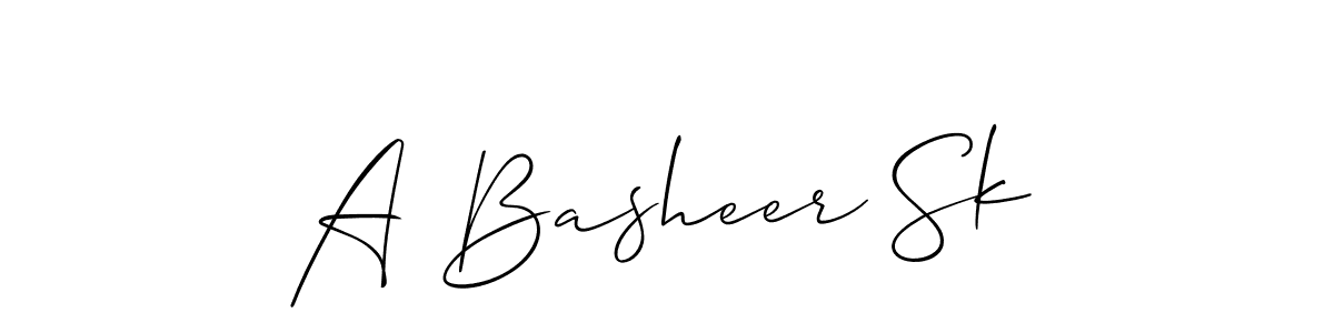 if you are searching for the best signature style for your name A Basheer Sk. so please give up your signature search. here we have designed multiple signature styles  using Allison_Script. A Basheer Sk signature style 2 images and pictures png