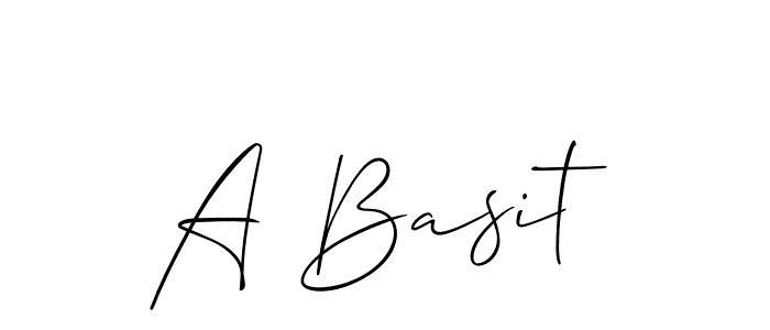 A Basit stylish signature style. Best Handwritten Sign (Allison_Script) for my name. Handwritten Signature Collection Ideas for my name A Basit. A Basit signature style 2 images and pictures png