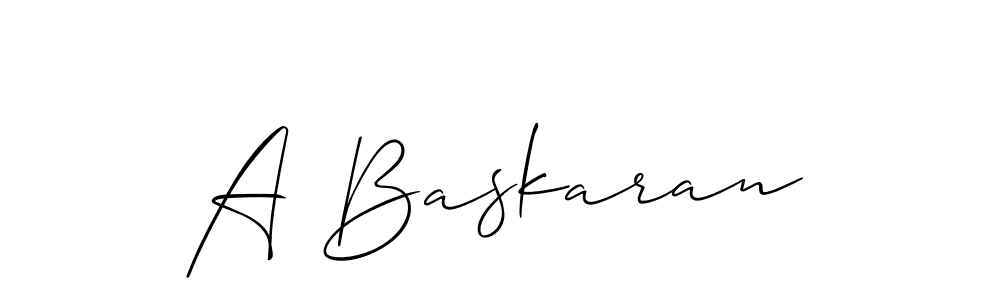 How to make A Baskaran name signature. Use Allison_Script style for creating short signs online. This is the latest handwritten sign. A Baskaran signature style 2 images and pictures png