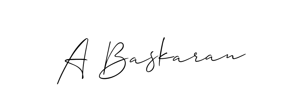 A Baskaran stylish signature style. Best Handwritten Sign (Allison_Script) for my name. Handwritten Signature Collection Ideas for my name A Baskaran. A Baskaran signature style 2 images and pictures png