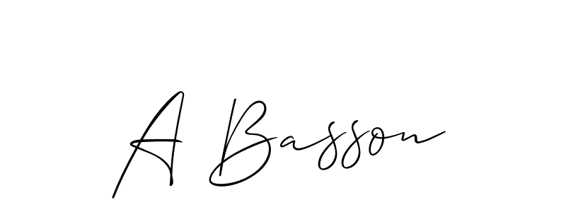Make a beautiful signature design for name A Basson. Use this online signature maker to create a handwritten signature for free. A Basson signature style 2 images and pictures png