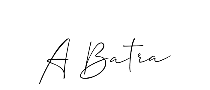 Best and Professional Signature Style for A Batra. Allison_Script Best Signature Style Collection. A Batra signature style 2 images and pictures png