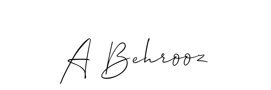 Best and Professional Signature Style for A Behrooz. Allison_Script Best Signature Style Collection. A Behrooz signature style 2 images and pictures png