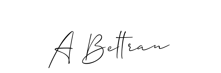 Best and Professional Signature Style for A Beltran. Allison_Script Best Signature Style Collection. A Beltran signature style 2 images and pictures png