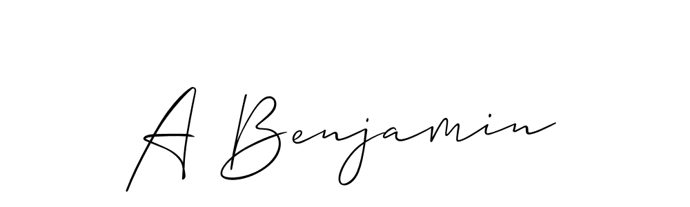 Once you've used our free online signature maker to create your best signature Allison_Script style, it's time to enjoy all of the benefits that A Benjamin name signing documents. A Benjamin signature style 2 images and pictures png