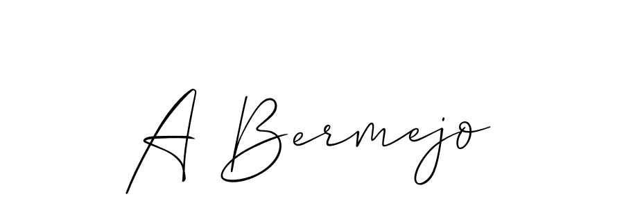 Also we have A Bermejo name is the best signature style. Create professional handwritten signature collection using Allison_Script autograph style. A Bermejo signature style 2 images and pictures png