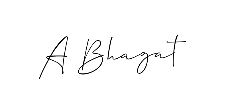 Use a signature maker to create a handwritten signature online. With this signature software, you can design (Allison_Script) your own signature for name A Bhagat. A Bhagat signature style 2 images and pictures png