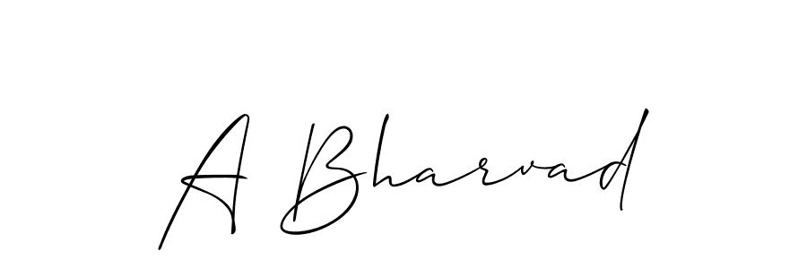 Make a short A Bharvad signature style. Manage your documents anywhere anytime using Allison_Script. Create and add eSignatures, submit forms, share and send files easily. A Bharvad signature style 2 images and pictures png