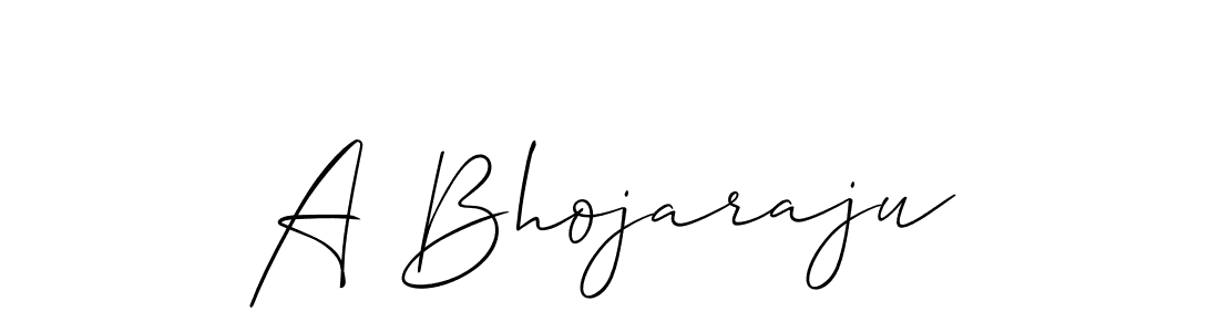 if you are searching for the best signature style for your name A Bhojaraju. so please give up your signature search. here we have designed multiple signature styles  using Allison_Script. A Bhojaraju signature style 2 images and pictures png