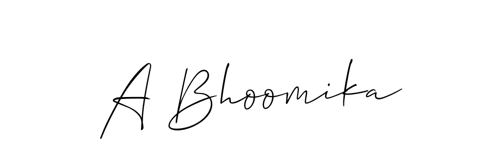 How to Draw A Bhoomika signature style? Allison_Script is a latest design signature styles for name A Bhoomika. A Bhoomika signature style 2 images and pictures png