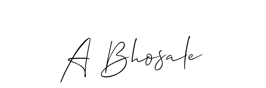if you are searching for the best signature style for your name A Bhosale. so please give up your signature search. here we have designed multiple signature styles  using Allison_Script. A Bhosale signature style 2 images and pictures png
