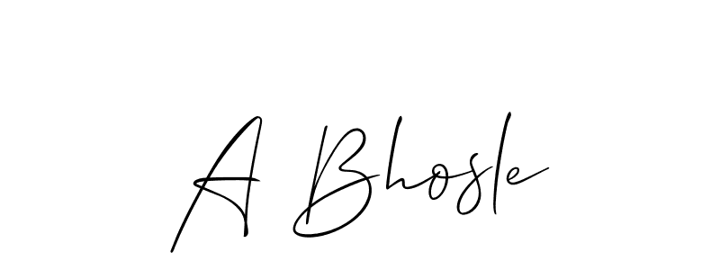 It looks lik you need a new signature style for name A Bhosle. Design unique handwritten (Allison_Script) signature with our free signature maker in just a few clicks. A Bhosle signature style 2 images and pictures png