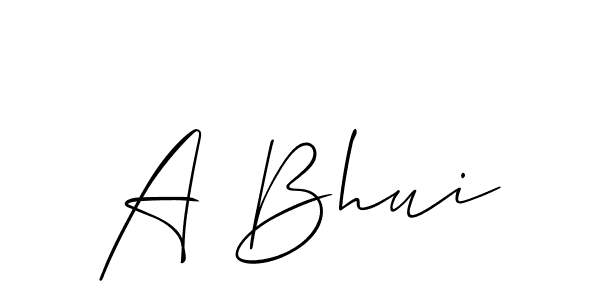 Once you've used our free online signature maker to create your best signature Allison_Script style, it's time to enjoy all of the benefits that A Bhui name signing documents. A Bhui signature style 2 images and pictures png