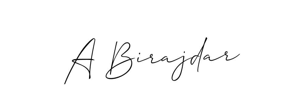 A Birajdar stylish signature style. Best Handwritten Sign (Allison_Script) for my name. Handwritten Signature Collection Ideas for my name A Birajdar. A Birajdar signature style 2 images and pictures png