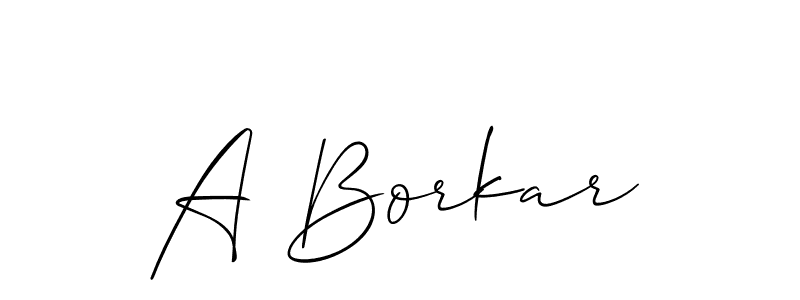 Once you've used our free online signature maker to create your best signature Allison_Script style, it's time to enjoy all of the benefits that A Borkar name signing documents. A Borkar signature style 2 images and pictures png