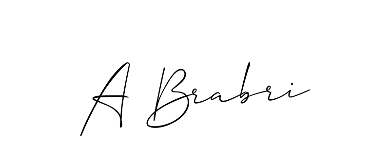 Best and Professional Signature Style for A Brabri. Allison_Script Best Signature Style Collection. A Brabri signature style 2 images and pictures png