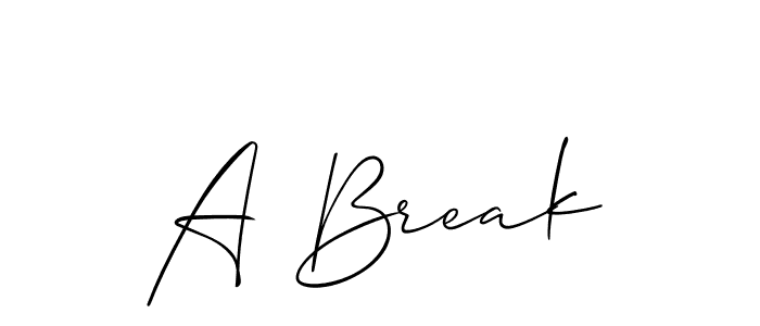 You can use this online signature creator to create a handwritten signature for the name A Break. This is the best online autograph maker. A Break signature style 2 images and pictures png