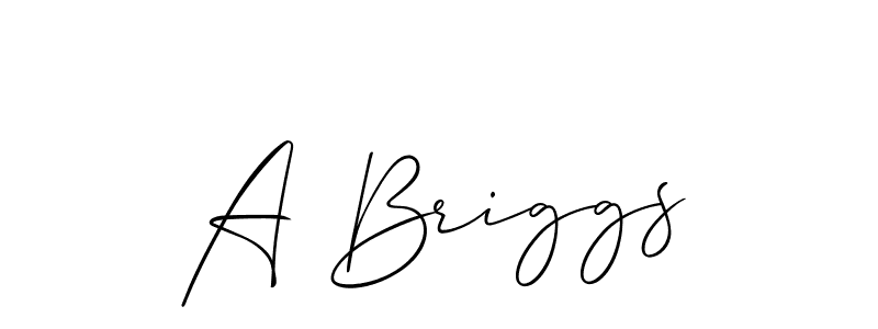 How to make A Briggs name signature. Use Allison_Script style for creating short signs online. This is the latest handwritten sign. A Briggs signature style 2 images and pictures png