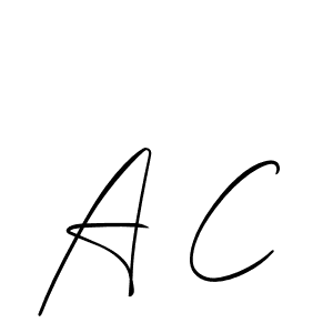How to make A C signature? Allison_Script is a professional autograph style. Create handwritten signature for A C name. A C signature style 2 images and pictures png